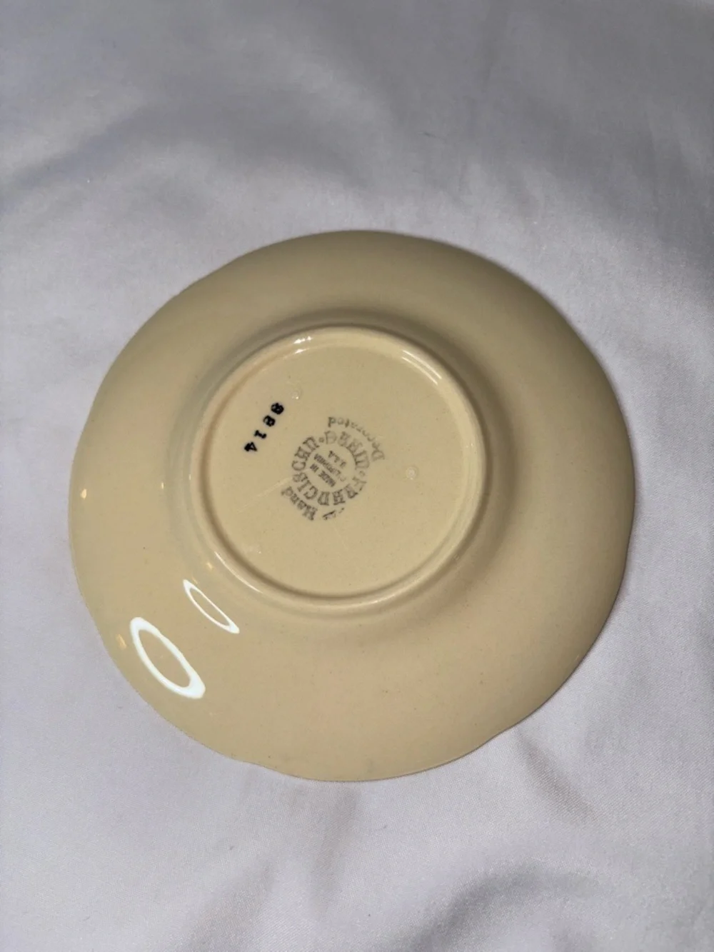 Franciscan Apple Set of 4 Saucer Plates 6.5” Vintage USA Hand Painted - AS IS